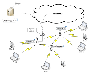 distributed wireless system schematic